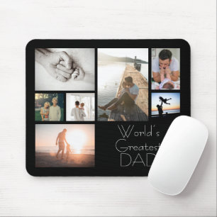 Mousepad Colagem de Fotos 7 da Maior Família de Pais do Mun