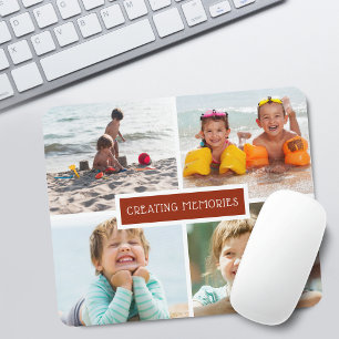 Mousepad Colagem de Fotos Criando Memórias da Família