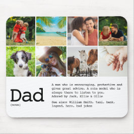Mousepad Colagem de Fotos de Definição de Pai Personalizada