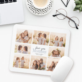 Mousepad Colagem de Fotos de Netos Vovó Com Amor Personaliz