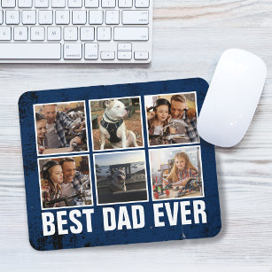 Mousepad Colagem de Fotos do Melhor Pai de Todos os Dias de
