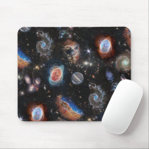 Mousepad Colagem de Fotos do Telescópio Espacial JWST James