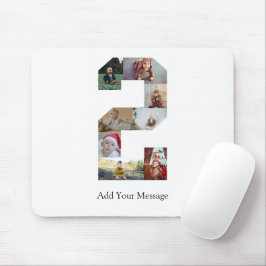 Mousepad Colagem de Fotos em Preto e Branco Número 2