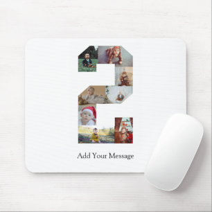 Mousepad Colagem de Fotos em Preto e Branco Número 2