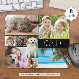 Mousepad Colagem de Fotos Moderna 8 Personalizada