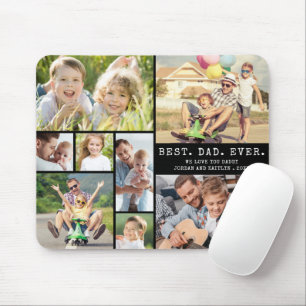 Mousepad Colagem de Fotos Moderna MELHOR PAI DO MUNDO 8
