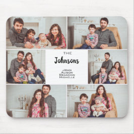Mousepad Colagem de Fotos Moderna Personalizada 6 da Famíli