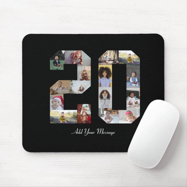 Mousepad Colagem de Fotos Número 20 (Com mouse)