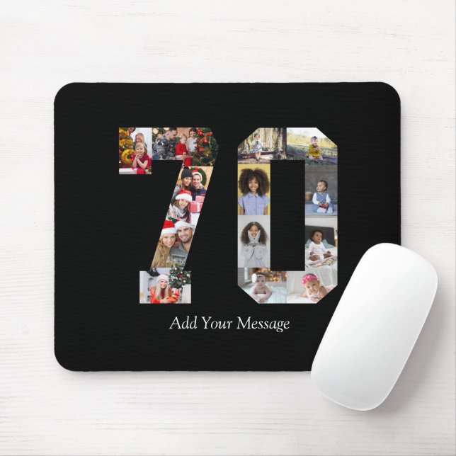Mousepad Colagem de Fotos Número 70 (Com mouse)