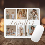 Mousepad Colagem de Fotos Personalizada da Família<br><div class="desc">Mouse de colagem de fotos da família personalizada Personalizar o teclado do mouse de colagem de fotos da sua família Personalizar o teclado do mouse de colagem de fotos da sua família! Material de alta qualidade e a incrível qualidade do impressão criam um presente impressionante para amigos e familiares. Personalize...</div>