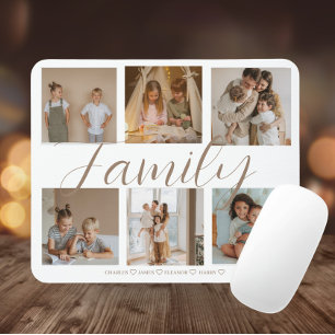 Mousepad Colagem de Fotos Personalizada da Família