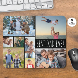 Mousepad Colagem de Fotos Simples MELHOR PAI DO MUNDO 8