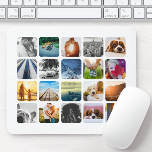 Mousepad Colagem de Modelo de Grade de Fotos 20 Pad do Mous