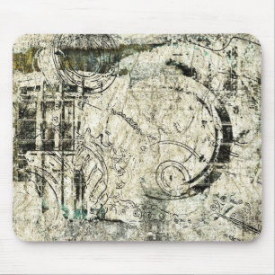 Mousepad colagem de papel do steampunk