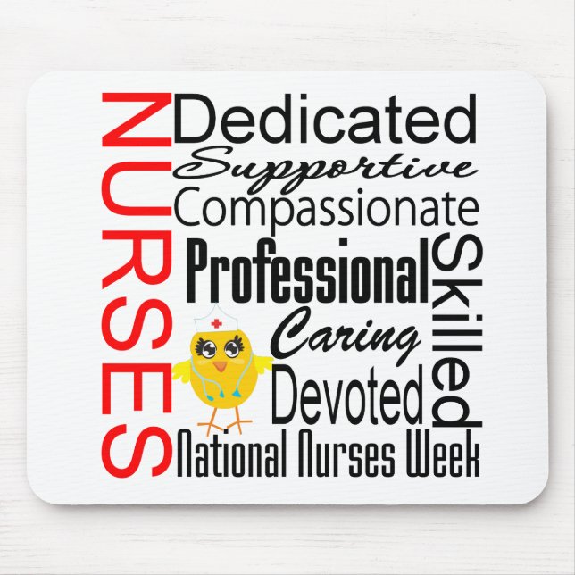 Mousepad Colagem de Reconhecimento de Enfermeiros: Semana N (Frente)