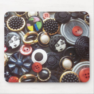Mousepad Colagem do botão do Flapper