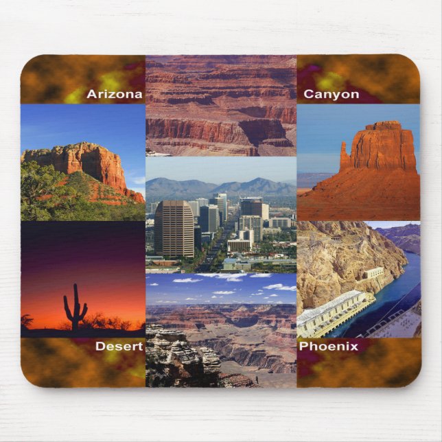 Mousepad Colagem do Deserto arizona (Frente)