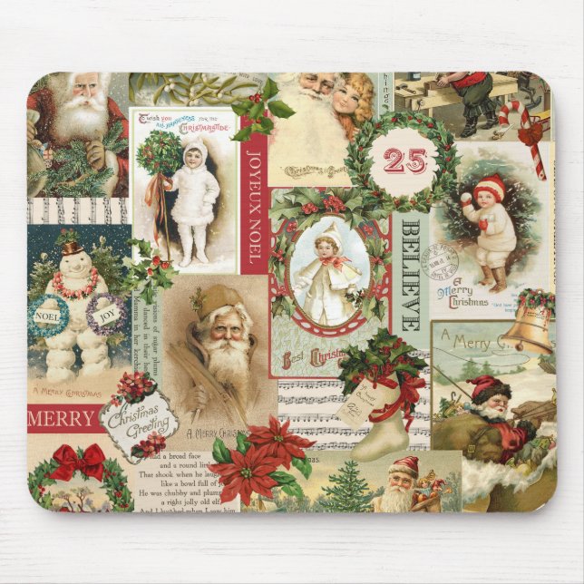 MOUSEPAD COLAGEM DO NATAL VINTAGE (Frente)