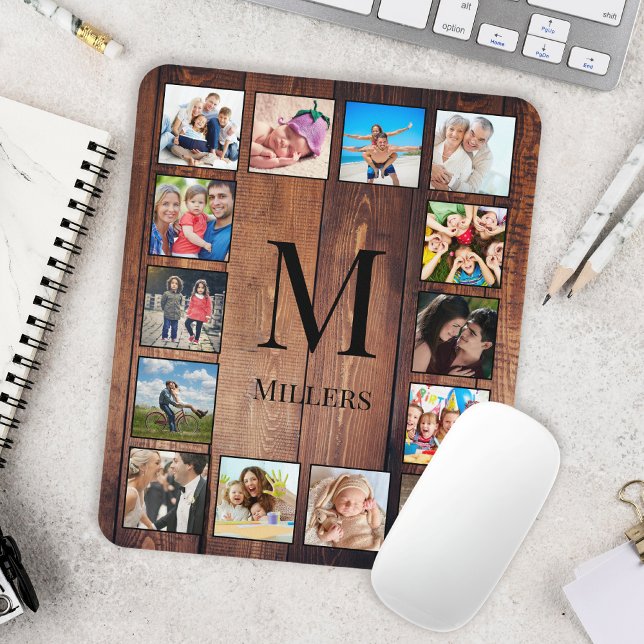 Mousepad Colagem Fotográfica Personalizada da Família Madei (Criador carregado)