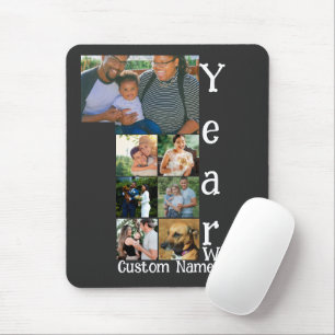 Mousepad Colagem personalizada de 1rua de aniversário de 7