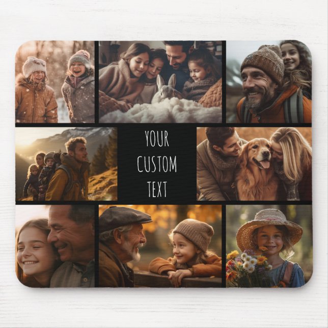 Mousepad colagem personalizada de fotos (Frente)