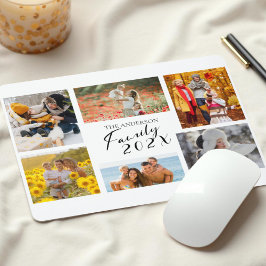 Mousepad Colagem Personalizada de Fotos da Família 2025