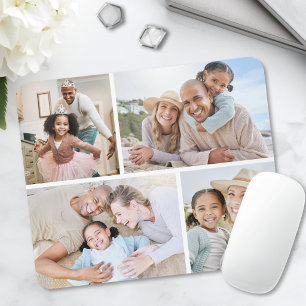 Mousepad Colagem Simples de 4 Fotos