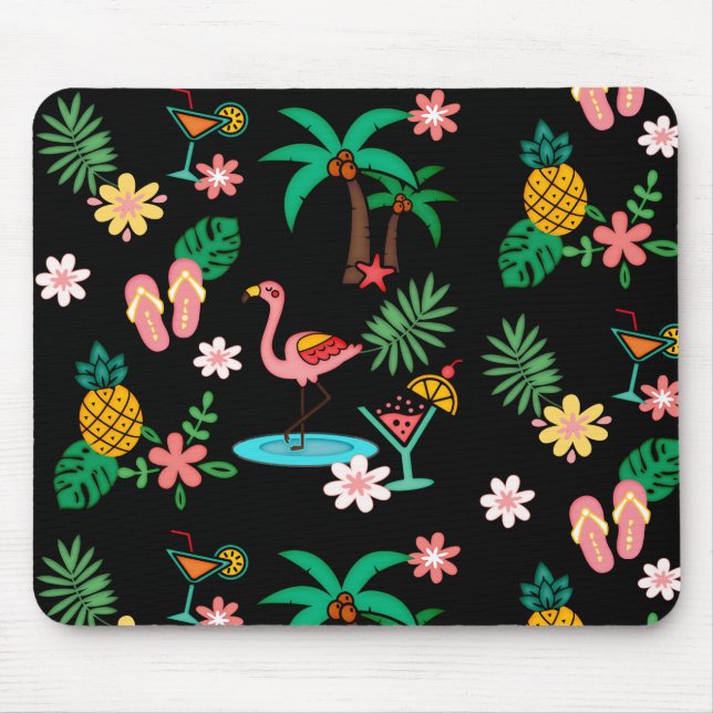 Mousepad Colagem tropical (Frente)