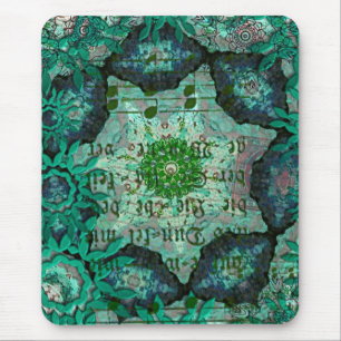 Mousepad Colagem Verde