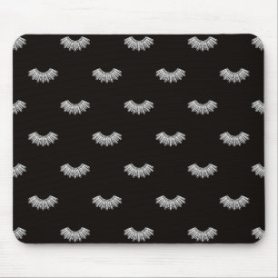 Mousepad Colar de discordância minimalista vintage preto e