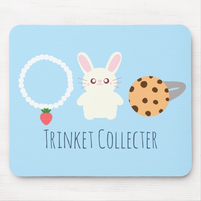 Mousepad Colar De Morango, Coelho E Anel (Frente)