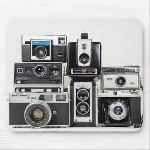 Mousepad coleção de câmeras retrô