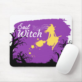 Mousepad Coleção de Carimbo de Halloween "Mau Witch"