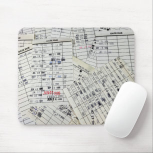 Mousepad Coleção de Cartão de Biblioteca Antigo