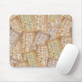Mousepad Coleção de Cartões de Biblioteca Vintage