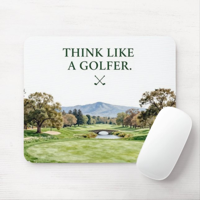 Mousepad Coleção de Decoração de Casa de Golfe Premium |  (Com mouse)