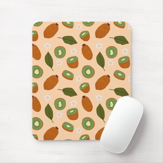 Mousepad Coleção de padrões da fruta - Kiwi (Com mouse)