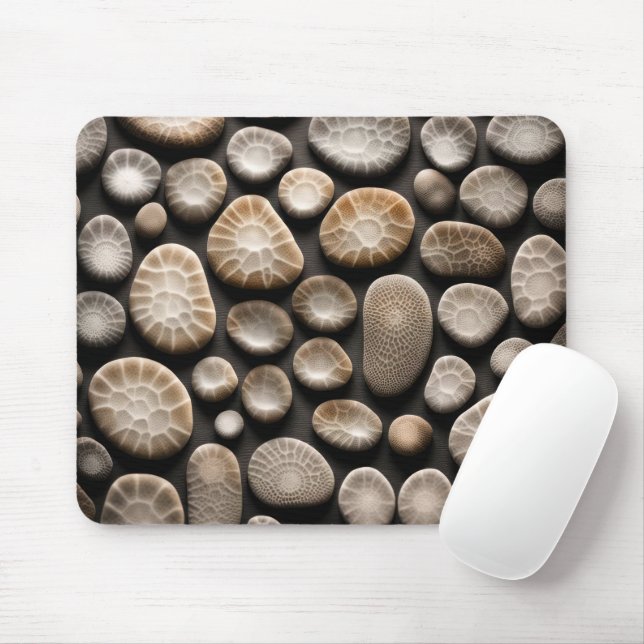 Mousepad Coleção de Pedra de Petoskey (Com mouse)