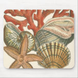Mousepad Coleção Sealife<br><div class="desc">Esta impressão de arte exibe imagens nítidas e vívidas com um alto grau de precisão de cores. Pegue sua coleção de sealife hoje neste impressão de vintage. É um belo recife de coral vermelho e uma adorável estrela vai excelente em qualquer produto.</div>