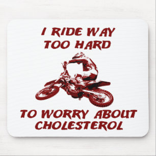 Mousepad Colesterol - MotoCross de Moto Pista de Rato