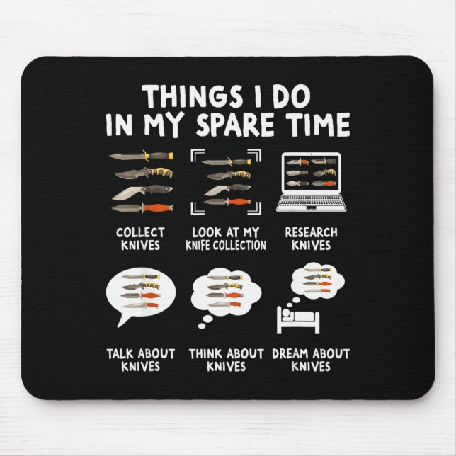 Mousepad Coletador de Faca Fabricante Bladesmith Ferreiro F (Frente)
