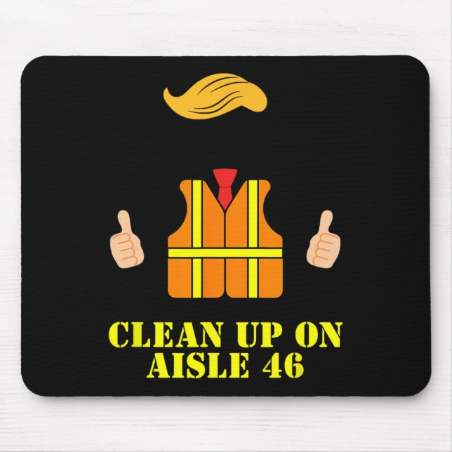 Mousepad Colete De Segurança Do Homem De Trump Limpo No Ais (Frente)