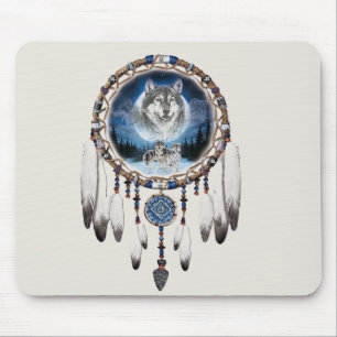 Mousepad Coletor ideal com fundo do lobo