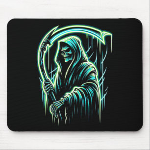 Mousepad Coletor Skeleton Caveira Legal Halloween Heavy Met