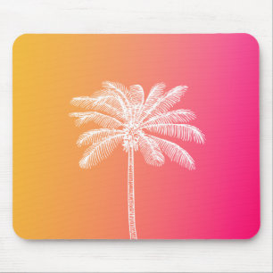Mousepad Coletor solar da palmeira branca-tropical