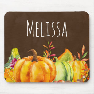 Mousepad Colheita de Bombas, Folhas e Folhagem
