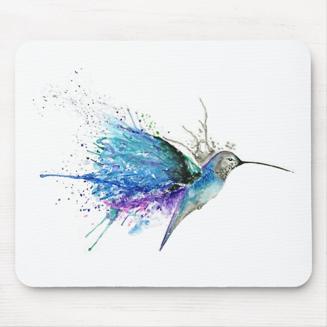 Mousepad Colibri abstrato (Frente)