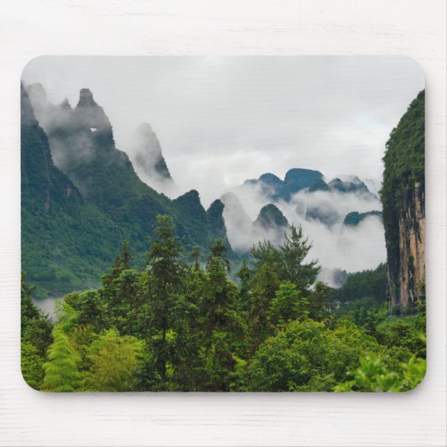 Mousepad Colinas de Calcário | Yangshuo, Guangxi, China (Frente)