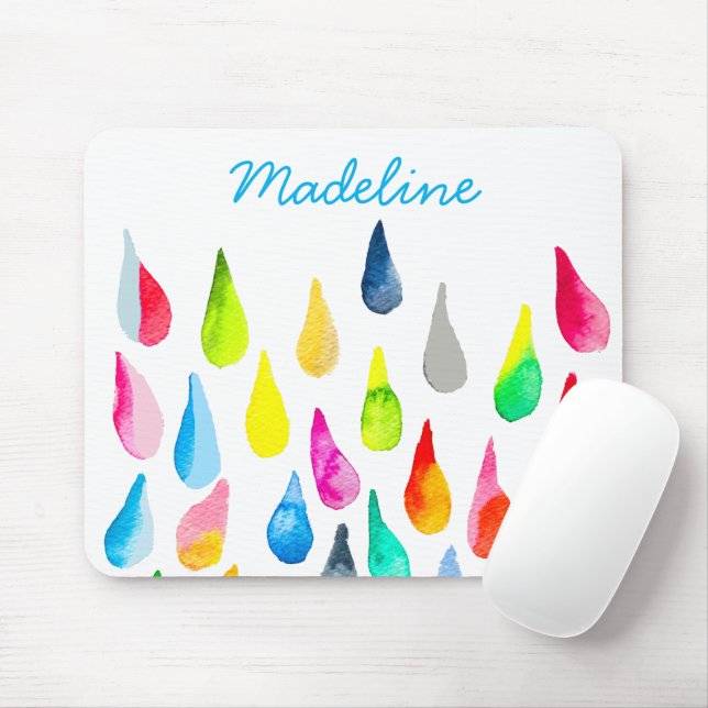 Mousepad Colírio colorido-d'água (Com mouse)