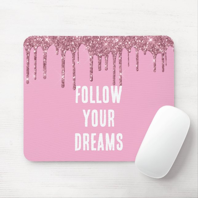 Mousepad Colírio Rosa (Com mouse)
